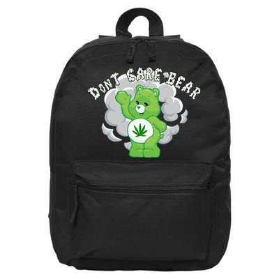 Don't Care Smoking Bear 16 in Basic Backpack