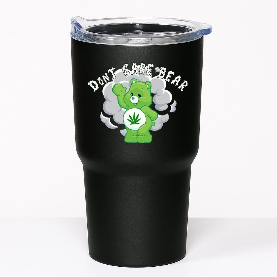 Don't Care Smoking Bear Tumbler