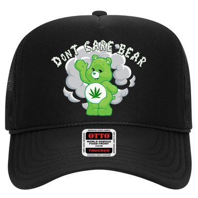 Don't Care Smoking Bear Trucker Hat