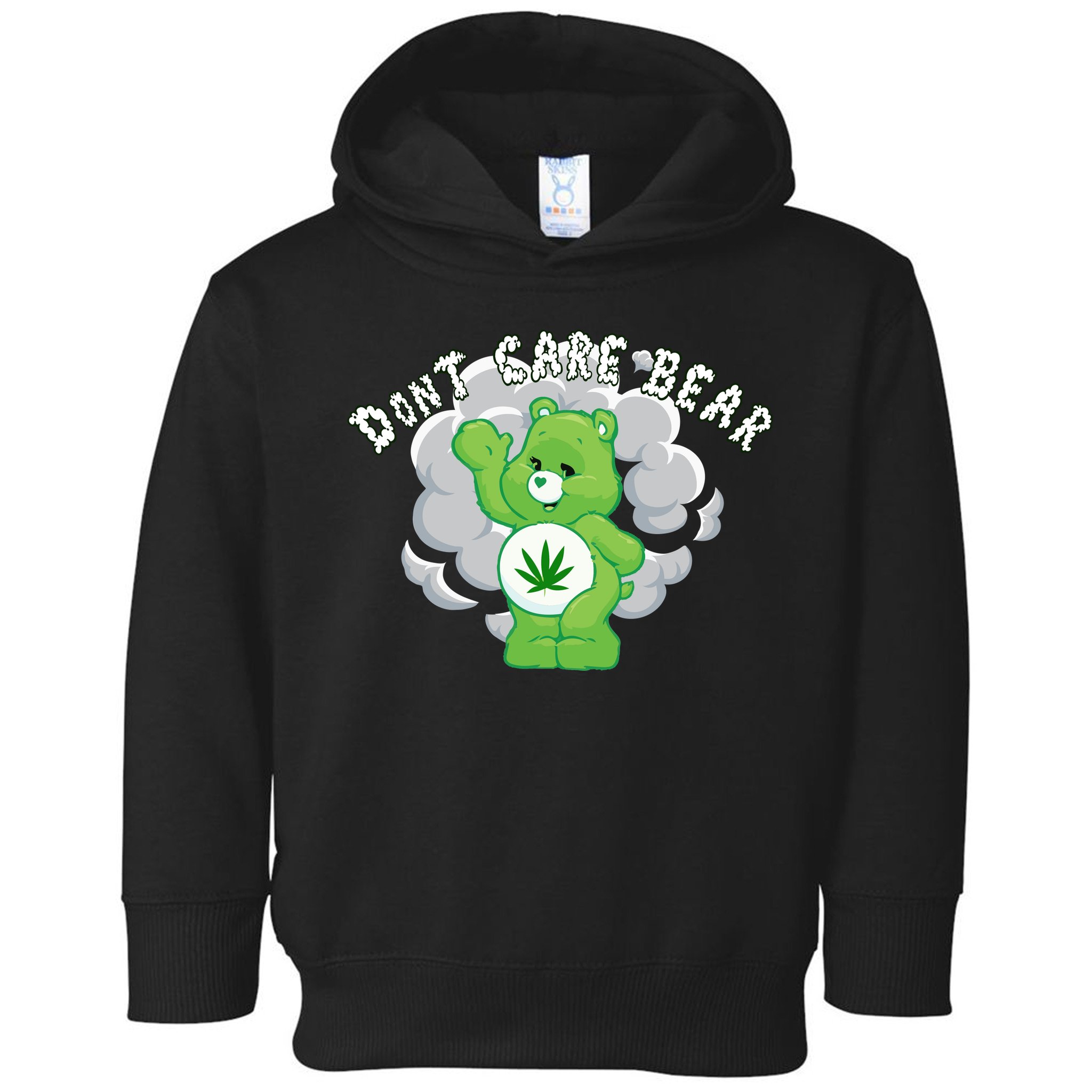 Don't Care Smoking Bear Toddler Hoodie
