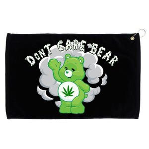 Don't Care Smoking Bear Grommeted Golf Towel