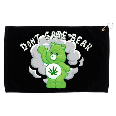 Don't Care Smoking Bear Grommeted Golf Towel