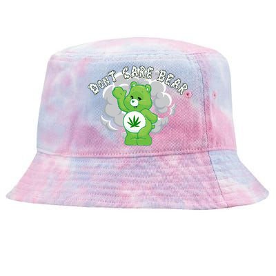 Don't Care Smoking Bear Tie-Dyed Bucket Hat