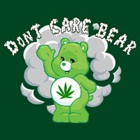 Don't Care Smoking Bear Cooling Performance Crew T-Shirt