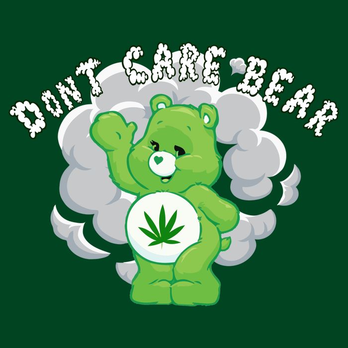 Don't Care Smoking Bear Cooling Performance Crew T-Shirt
