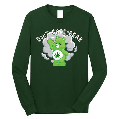 Don't Care Smoking Bear Long Sleeve Shirt