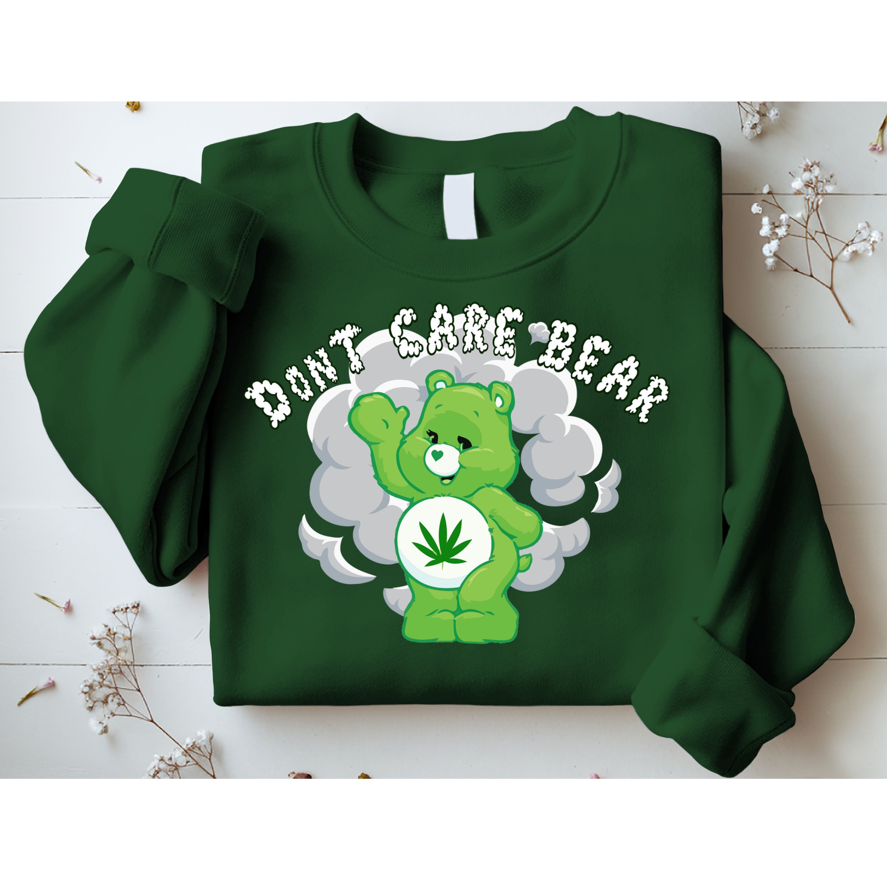 Don't Care Smoking Bear Sweatshirt