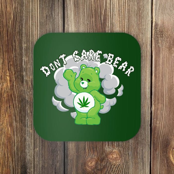 Don't Care Smoking Bear Coaster