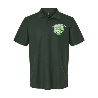 Don't Care Smoking Bear Softstyle Adult Sport Polo