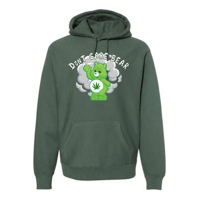 Don't Care Smoking Bear Premium Hoodie