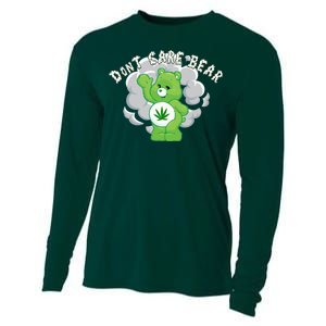 Don't Care Smoking Bear Cooling Performance Long Sleeve Crew