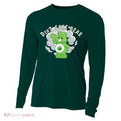 Don't Care Smoking Bear Cooling Performance Long Sleeve Crew