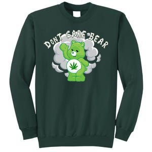 Don't Care Smoking Bear Tall Sweatshirt