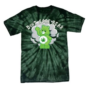 Don't Care Smoking Bear Tie-Dye T-Shirt