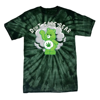 Don't Care Smoking Bear Tie-Dye T-Shirt