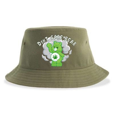 Don't Care Smoking Bear Sustainable Bucket Hat