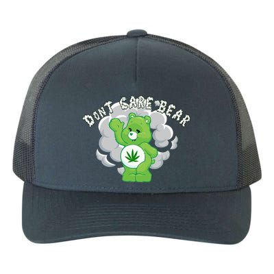 Don't Care Smoking Bear Yupoong Adult 5-Panel Trucker Hat