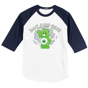 Don't Care Smoking Bear Baseball Sleeve Shirt