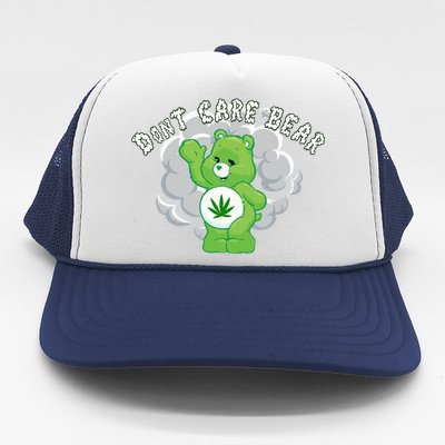 Don't Care Smoking Bear Trucker Hat