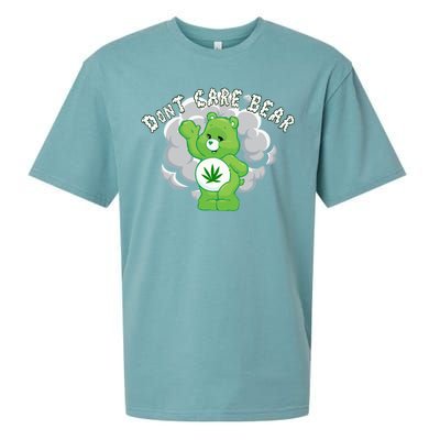 Don't Care Smoking Bear Sueded Cloud Jersey T-Shirt