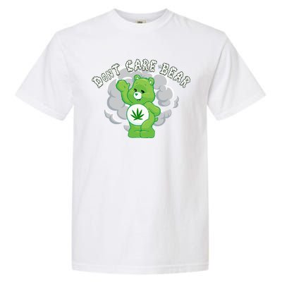 Don't Care Smoking Bear Garment-Dyed Heavyweight T-Shirt