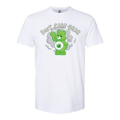 Don't Care Smoking Bear Softstyle CVC T-Shirt