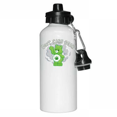 Don't Care Smoking Bear Aluminum Water Bottle