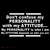 Don't Confuse My Personality With My Attitude Bucket Hat