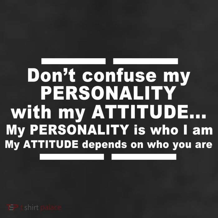 Don't Confuse My Personality With My Attitude Trucker Hat