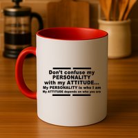 Don't Confuse My Personality With My Attitude Mug