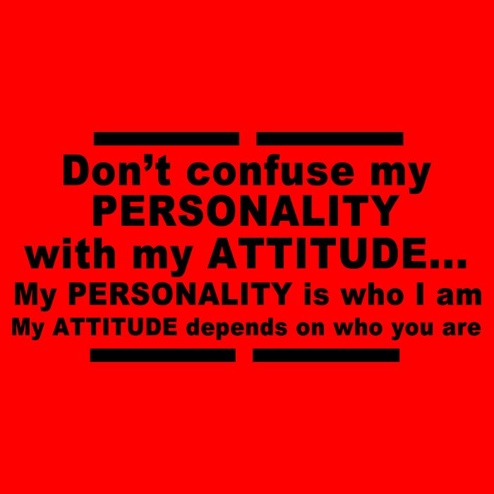 Don't Confuse My Personality With My Attitude 16oz Travel Tumbler