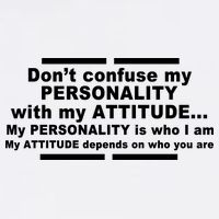 Don't Confuse My Personality With My Attitude Garment-Dyed Sweatshirt
