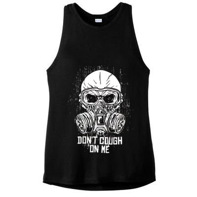 Don't Cough On Me Funny Virus Grunge Ladies PosiCharge Tri-Blend Wicking Tank