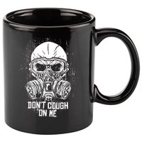 Don't Cough On Me Funny Virus Grunge 11oz C Handle Ceramic Mug