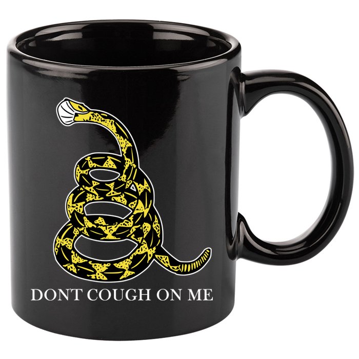 Don't Cough On Me Safety Awareness 11oz C Handle Ceramic Mug