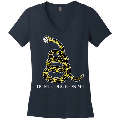 Don't Cough On Me Safety Awareness Women's V-Neck T-Shirt