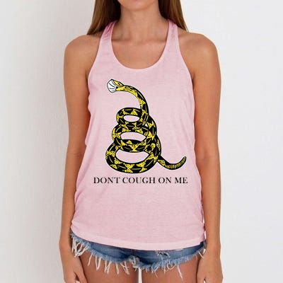 Don't Cough On Me Safety Awareness Women's Knotted Racerback Tank