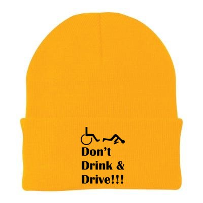 Don't Drink and Drive, Wheel Chair Knit Cap Winter Beanie