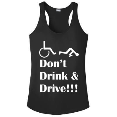 Don't Drink and Drive, Wheel Chair Ladies PosiCharge Competitor Racerback Tank