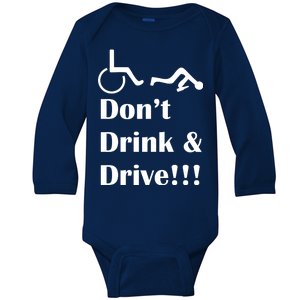 Don't Drink and Drive, Wheel Chair Baby Long Sleeve Bodysuit