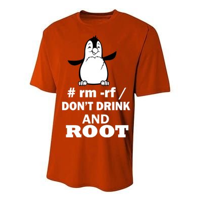 Don't Drink And Root Performance Sprint T-Shirt