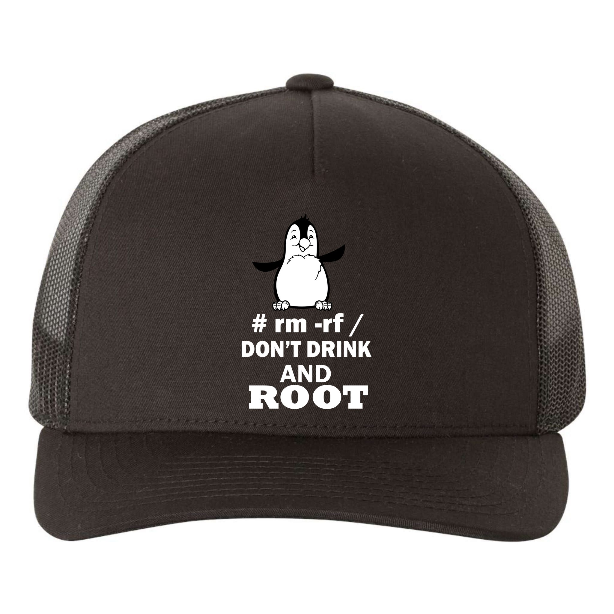 Don't Drink And Root Yupoong Adult 5-Panel Trucker Hat