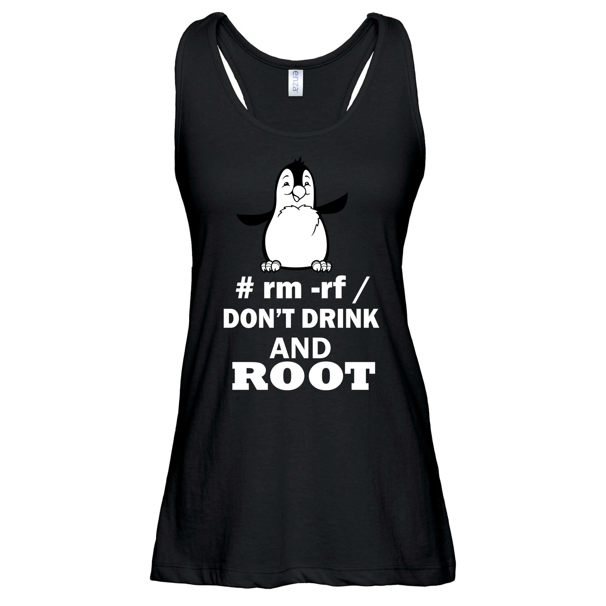Don't Drink And Root Ladies Essential Flowy Tank
