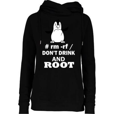 Don't Drink And Root Womens Funnel Neck Pullover Hood