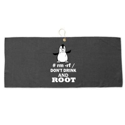Don't Drink And Root Large Microfiber Waffle Golf Towel