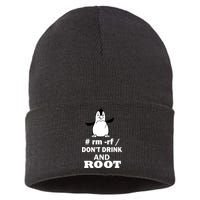 Don't Drink And Root Sustainable Knit Beanie
