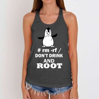 Don't Drink And Root Women's Knotted Racerback Tank