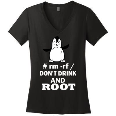 Don't Drink And Root Women's V-Neck T-Shirt