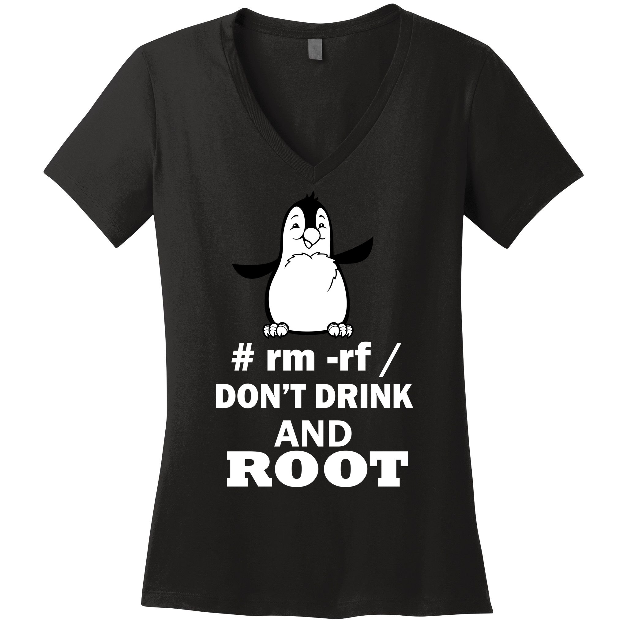 Don't Drink And Root Women's V-Neck T-Shirt