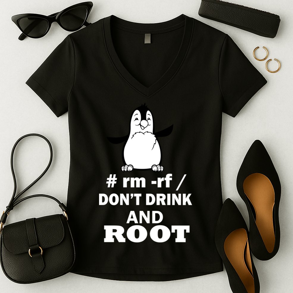 Don't Drink And Root Women's V-Neck T-Shirt